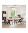 Picioare de masă în formă de X, 2 buc., negru, 90x(72-73) cm, oțel - WOODBB2262