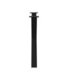 Picioare de masă în formă de X, 2 buc., negru, 90x(72-73) cm, oțel - WOODBB2262