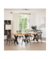 Picioare de masă în formă de X, 3 buc., negru, 80x(72-73) cm, oțel - WOODBB2263 Picioare de masă în formă de X, 3 buc., negru, 80x(72-73) cm, oțel - WOODBB2263