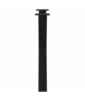 Picioare de masă în formă de X, 3 buc., negru, 80x(72-73) cm, oțel - WOODBB2263