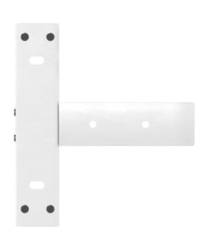 Picioare de masă consolă în formă de T, 2 buc., alb, 38x25x(72-73) cm, oțel - WOODBB2265