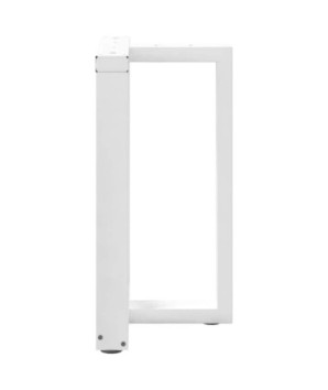 Picioare de masă în formă de T, 2 buc., alb, 60x35x(72-73) cm, oțel - WOODBB2266