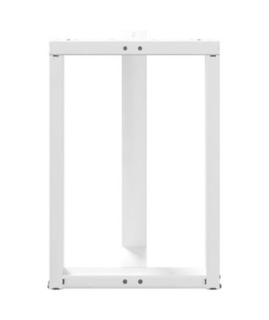 Picioare de masă în formă de T, 2 buc., alb, 60x35x(72-73) cm, oțel - WOODBB2266