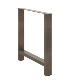 Picioare de masă din oțel natural, 2 buc., 80x(72-73) cm - WOODBB2267