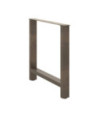 Picioare de masă din oțel natural, 2 buc., 80x(72-73) cm - WOODBB2267