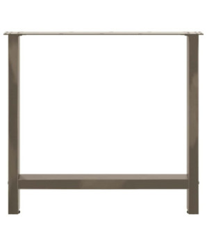 Picioare de masă din oțel natural, 2 buc., 80x(72-73) cm - WOODBB2267