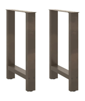 Picioare de masă din oțel natural, 2 buc., 50x(72-73) cm, oțel - WOODBB2268