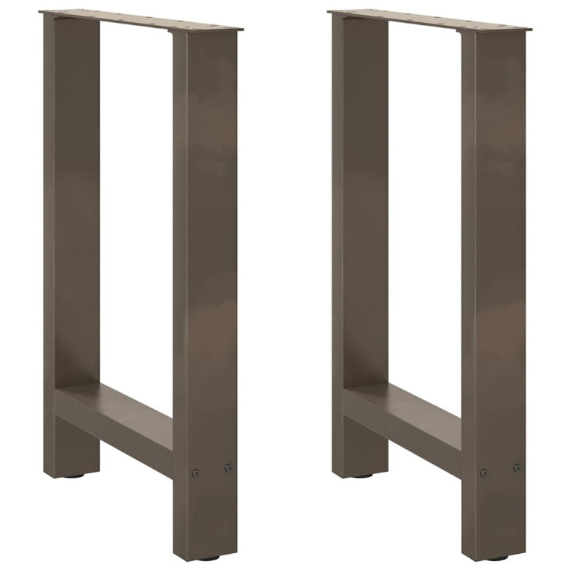 Picioare de masă din oțel natural, 2 buc., 50x(72-73) cm, oțel - WOODBB2268 Picioare de masă din oțel natural, 2 buc., 50x(72-73) cm, oțel - WOODBB2268
