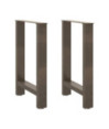 Picioare de masă din oțel natural, 2 buc., 50x(72-73) cm, oțel - WOODBB2268 Picioare de masă din oțel natural, 2 buc., 50x(72-73) cm, oțel - WOODBB2268
