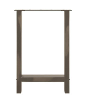 Picioare de masă din oțel natural, 2 buc., 50x(72-73) cm, oțel - WOODBB2268