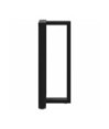 Picioare de masă de bar în formă de T, 2 buc., negru, 40x35x(90-91) cm, oțel - WOODBB2269