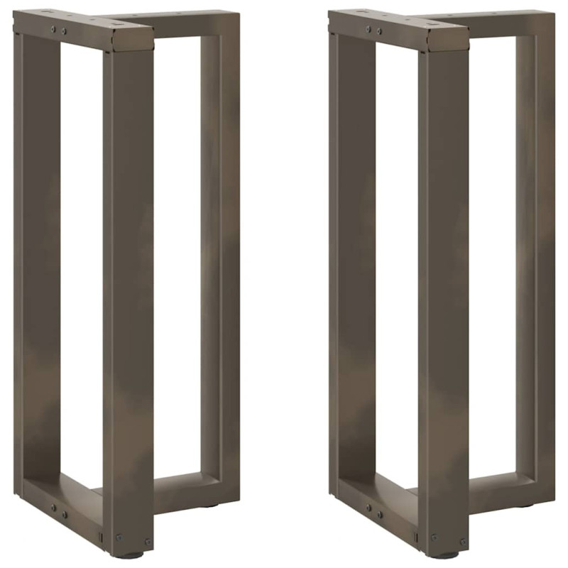Picioare de masă de bar în formă de T, 2 buc., negru, 50x35x(90-91) cm, oțel - WOODBB2270 Picioare de masă de bar în formă de T, 2 buc., negru, 50x35x(90-91) cm, oțel - WOODBB2270