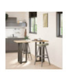 Picioare de masă de bar în formă de T, 2 buc., negru, 50x35x(90-91) cm, oțel - WOODBB2270 Picioare de masă de bar în formă de T, 2 buc., negru, 50x35x(90-91) cm, oțel - WOODBB2270