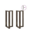 Picioare de masă de bar în formă de T, 2 buc., negru, 50x35x(90-91) cm, oțel - WOODBB2270 Picioare de masă de bar în formă de T, 2 buc., negru, 50x35x(90-91) cm, oțel - WOODBB2270