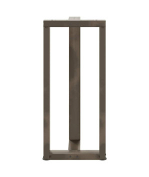 Picioare de masă de bar în formă de T, 2 buc., negru, 50x35x(90-91) cm, oțel - WOODBB2270