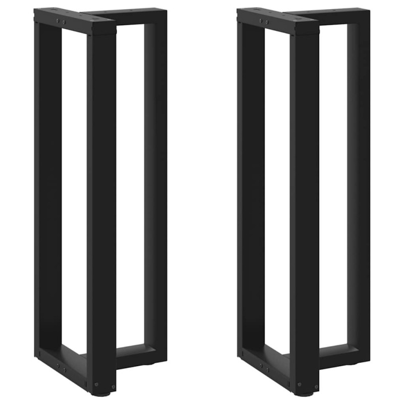 Picioare de masă de bar în formă de T, 2 buc., negru, 50x35x(110-111) cm, oțel - WOODBB2271 Picioare de masă de bar în formă de T, 2 buc., negru, 50x35x(110-111) cm, oțel - WOODBB2271