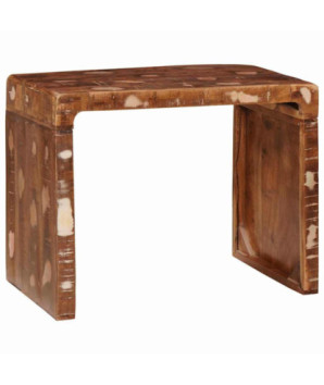 Masă laterală 60 x 35 x 45 cm Lemn masiv reciclat, cu aspect rustic - WOODBB2280