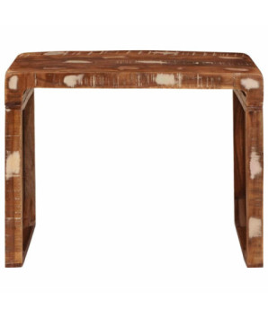 Masă laterală 60 x 35 x 45 cm Lemn masiv reciclat, cu aspect rustic - WOODBB2280