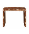 Masă laterală 60 x 35 x 45 cm Lemn masiv reciclat, cu aspect rustic - WOODBB2280