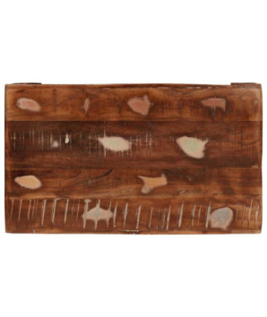 Masă laterală 60 x 35 x 45 cm Lemn masiv reciclat, cu aspect rustic - WOODBB2280