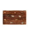 Masă laterală 60 x 35 x 45 cm Lemn masiv reciclat, cu aspect rustic - WOODBB2280
