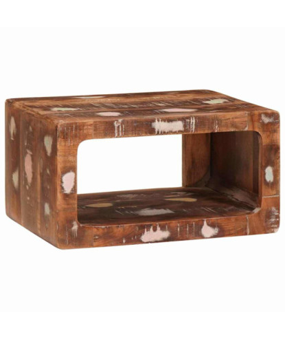 Mese de noptieră 45 x 30 x 24 cm Lemn masiv reciclat, cu aspect rustic - WOODBB2281