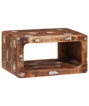 Mese de noptieră 45 x 30 x 24 cm Lemn masiv reciclat, cu aspect rustic - WOODBB2281