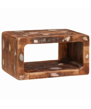 Mese de noptieră 45 x 30 x 24 cm Lemn masiv reciclat, cu aspect rustic - WOODBB2281