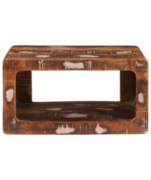 Mese de noptieră 45 x 30 x 24 cm Lemn masiv reciclat, cu aspect rustic - WOODBB2281