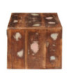 Mese de noptieră 45 x 30 x 24 cm Lemn masiv reciclat, cu aspect rustic - WOODBB2281 Mese de noptieră 45 x 30 x 24 cm Lemn masiv reciclat, cu aspect rustic - WOODBB2281