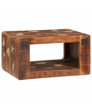 Mese de noptieră 45 x 30 x 24 cm Lemn masiv reciclat, cu aspect rustic - WOODBB2281