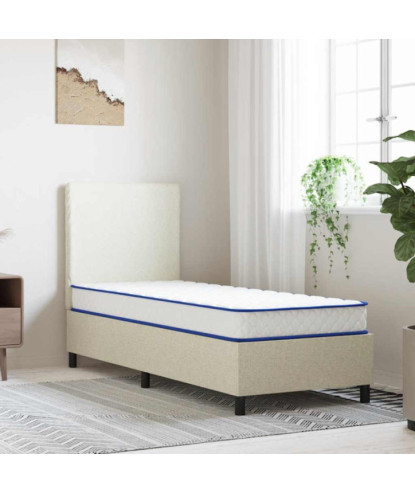 Saltea din spumă cu memorie, alb, 80x200x17 cm, moale - WOODBB2287