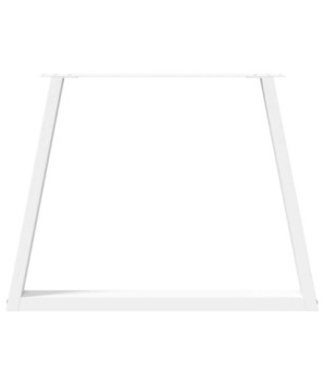 Picioare de masă în formă de V, 2 buc., alb, 90x (72-73,3) cm, oțel - WOODBB2292