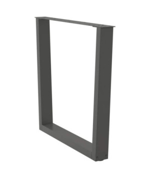 Picioare de masă în formă de V, 2 buc., antracit, 80x(72-73,3) cm, oțel - WOODBB2293