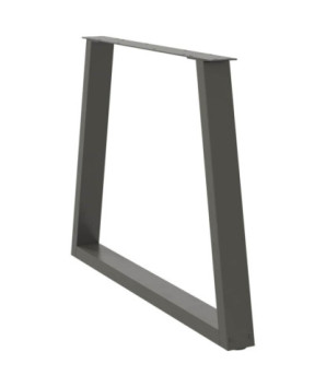 Picioare de masă în formă de V, 2 buc., antracit, 100x(72-73,3) cm, oțel - WOODBB2294