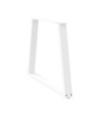Picioare de masă în formă de V, 3 buc., alb, 80x(72-73,3) cm, oțel - WOODBB2295