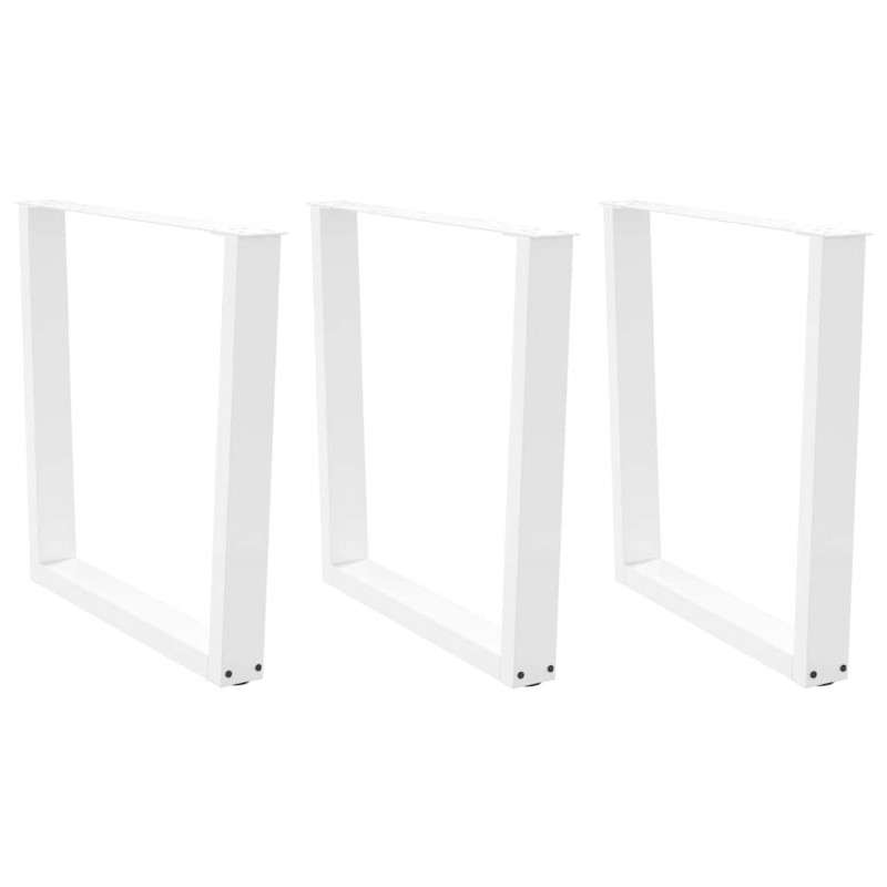 Picioare de masă în formă de V, 3 buc., alb, 80x(72-73,3) cm, oțel - WOODBB2296 Picioare de masă în formă de V, 3 buc., alb, 80x(72-73,3) cm, oțel - WOODBB2296