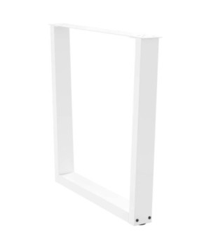 Picioare de masă în formă de V, 3 buc., alb, 80x(72-73,3) cm, oțel - WOODBB2296