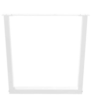 Picioare de masă în formă de V, 3 buc., alb, 80x(72-73,3) cm, oțel - WOODBB2296