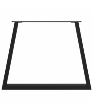 Picioare de masă în formă de V, 3 buc., negru, 100 x (72-73,3) cm, oțel - WOODBB2297