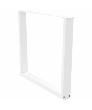 Picioare de masă în formă de V, 3 buc., alb, 100 x (72-73,3) cm, oțel - WOODBB2299