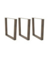 Picioare de masă în formă de V, 3 buc., oțel natural, 80x(72-73,3) cm - WOODBB2301 Picioare de masă în formă de V, 3 buc., oțel natural, 80x(72-73,3) cm - WOODBB2301
