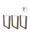 Picioare de masă în formă de V, 3 buc., oțel natural, 80x(72-73,3) cm - WOODBB2301 Picioare de masă în formă de V, 3 buc., oțel natural, 80x(72-73,3) cm - WOODBB2301