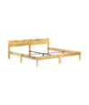 Cadru de pat, 200 x 200 cm, lemn reciclat, cu aspect vintage - WOODBB247 Cadru de pat, 200 x 200 cm, lemn reciclat, cu aspect vintage - WOODBB247