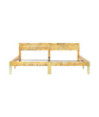 Cadru de pat, 200 x 200 cm, lemn reciclat, cu aspect vintage - WOODBB247 Cadru de pat, 200 x 200 cm, lemn reciclat, cu aspect vintage - WOODBB247
