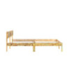 Cadru de pat, 200 x 200 cm, lemn reciclat, cu aspect vintage - WOODBB247 Cadru de pat, 200 x 200 cm, lemn reciclat, cu aspect vintage - WOODBB247