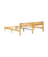 Cadru de pat, 200 x 200 cm, lemn reciclat, cu aspect vintage - WOODBB247 Cadru de pat, 200 x 200 cm, lemn reciclat, cu aspect vintage - WOODBB247