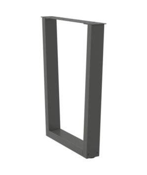 Picioare de masă în formă de V, 2 buc., antracit, 70x(72-73,3) cm, oțel - WOODBB2323