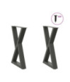 Picioare masă de sufragerie, 2 buc., antracit, 60x(72-73,3) cm, oțel - WOODBB2325 Picioare masă de sufragerie, 2 buc., antracit, 60x(72-73,3) cm, oțel - WOODBB2325