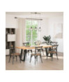 Picioare de masă în formă de U, 2 buc., negru, 60x(72-73) cm, oțel - WOODBB2327